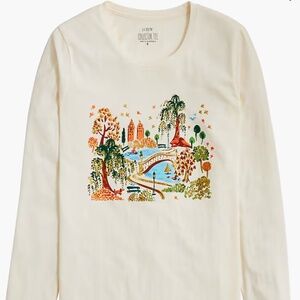J CREW FACTORY Long-sleeve Central Park Graphic Tee